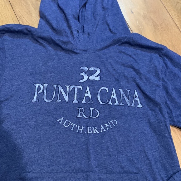🌴 Caribbean Side Punta Cana Graphic Hoodie – Blue – Size L/XL (See Measurements - Picture 2 of 8